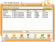 WAV To WMA Converter screenshot